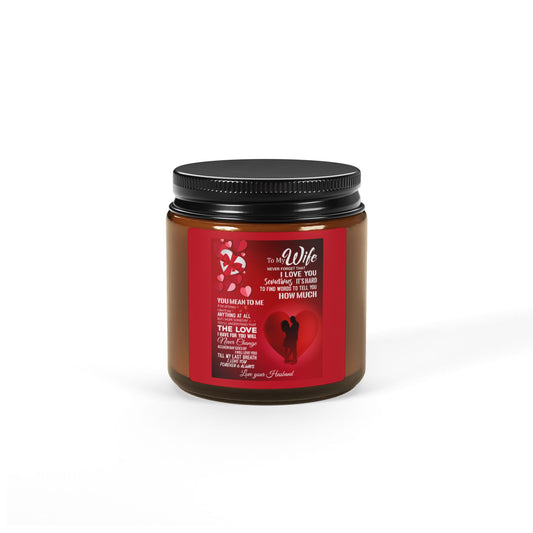 Scented Soy Candle (Multi-Size, Amber Jar)