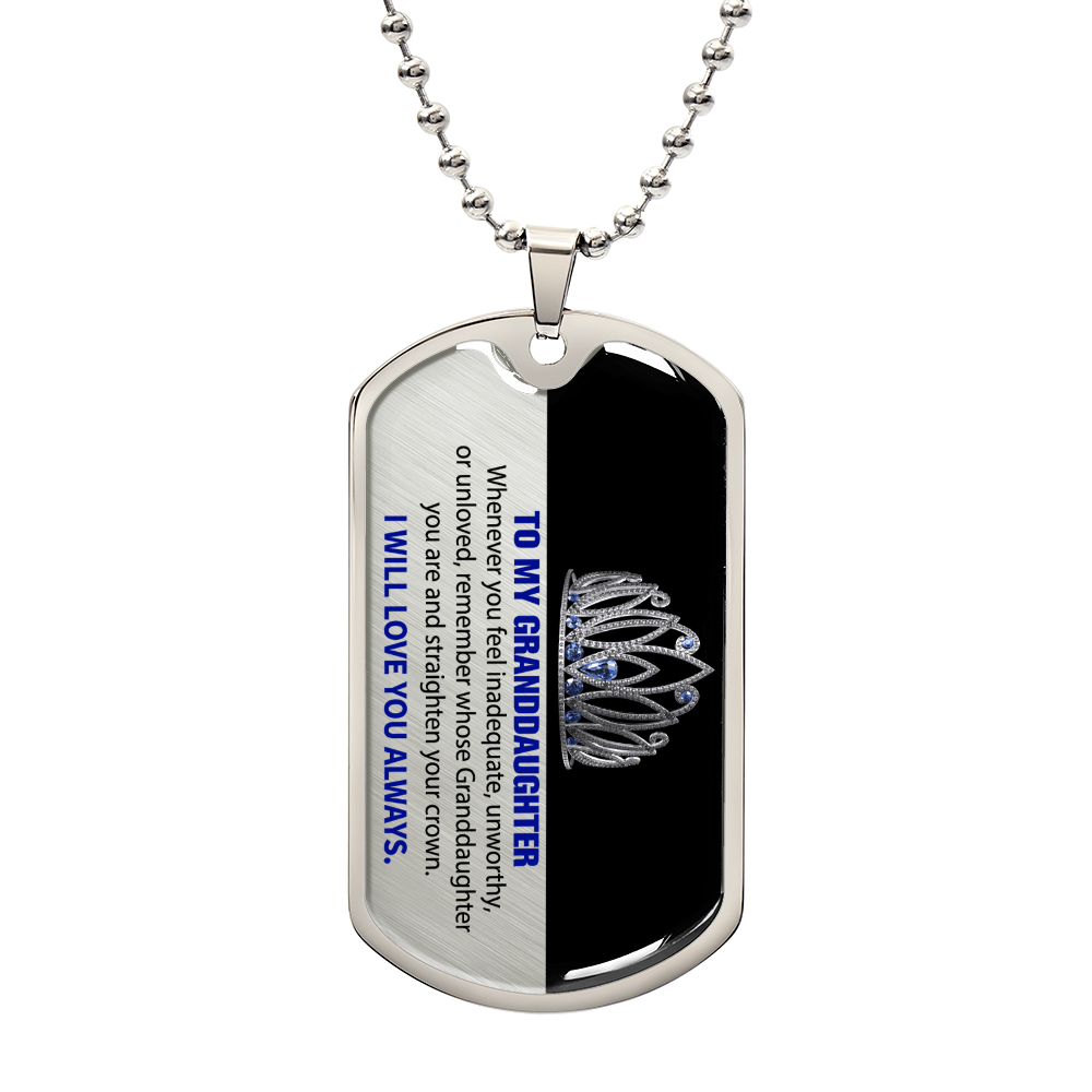Luxury Graphic Dog Tag Necklace For Daughter