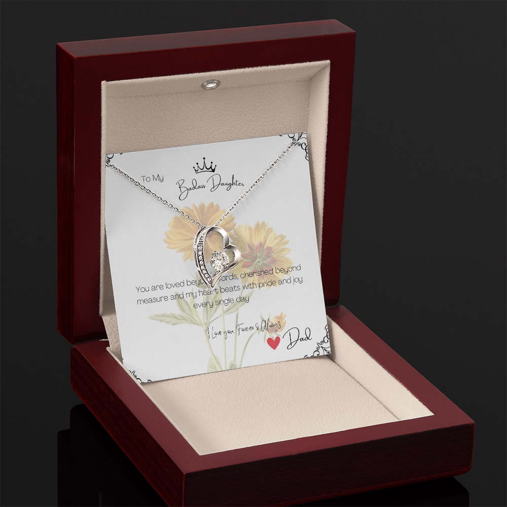 Love Necklace Gift for Daughter from Dad