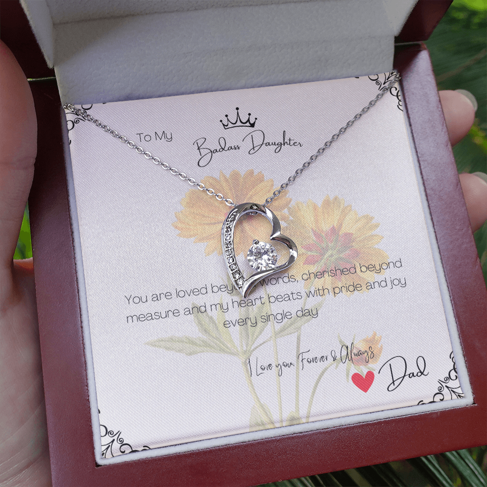 Love Necklace Gift for Daughter from Dad