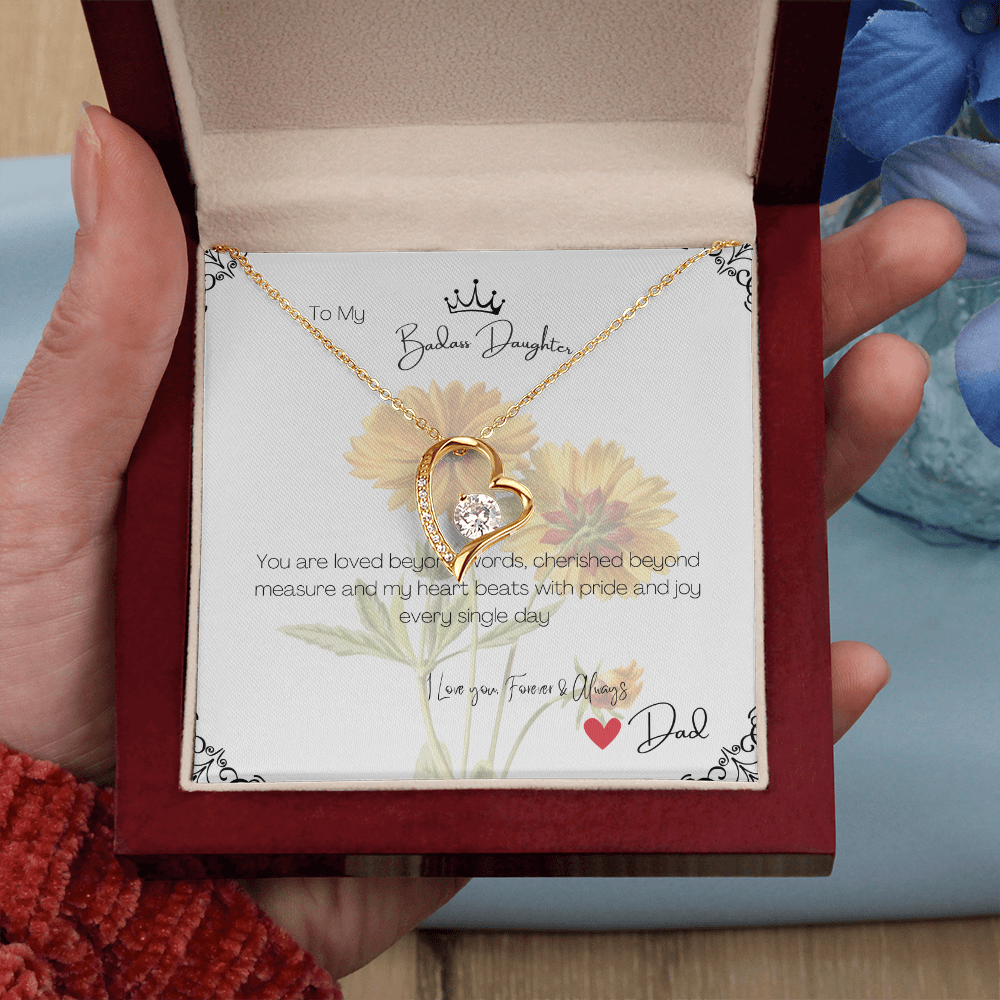 Love Necklace Gift for Daughter from Dad