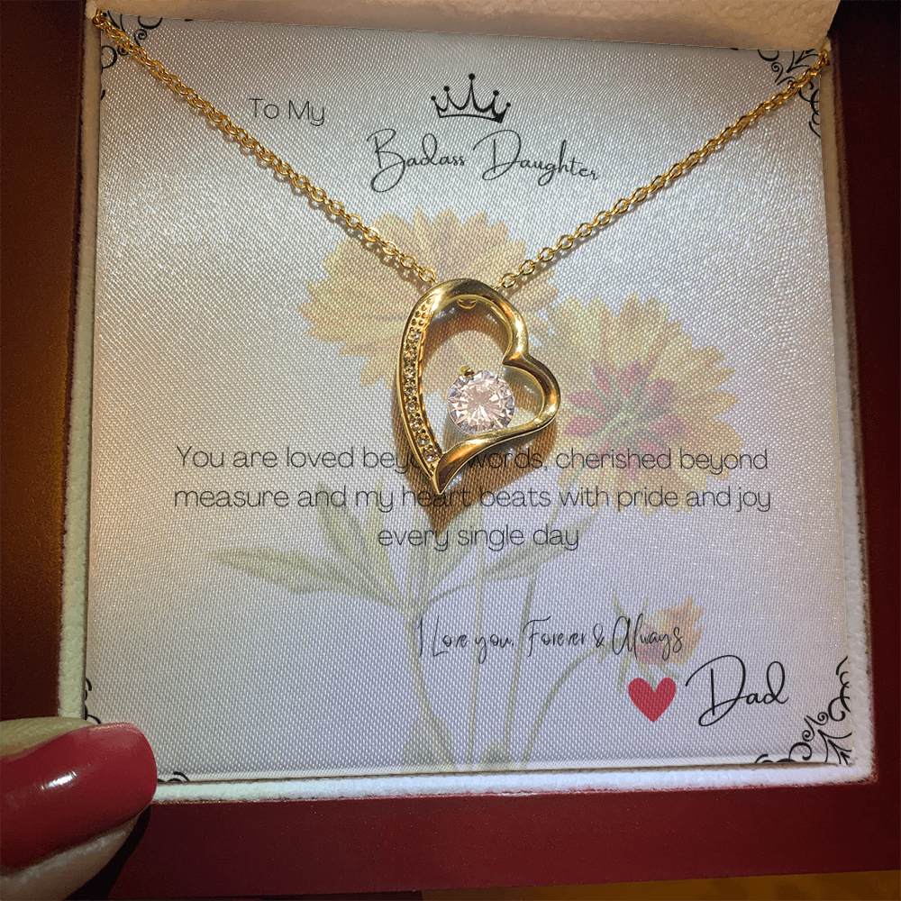 Love Necklace Gift for Daughter from Dad