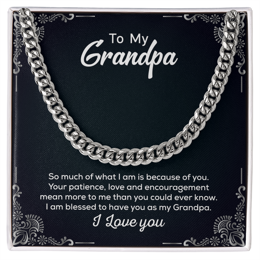 Cuban Link Chain For Grandpa