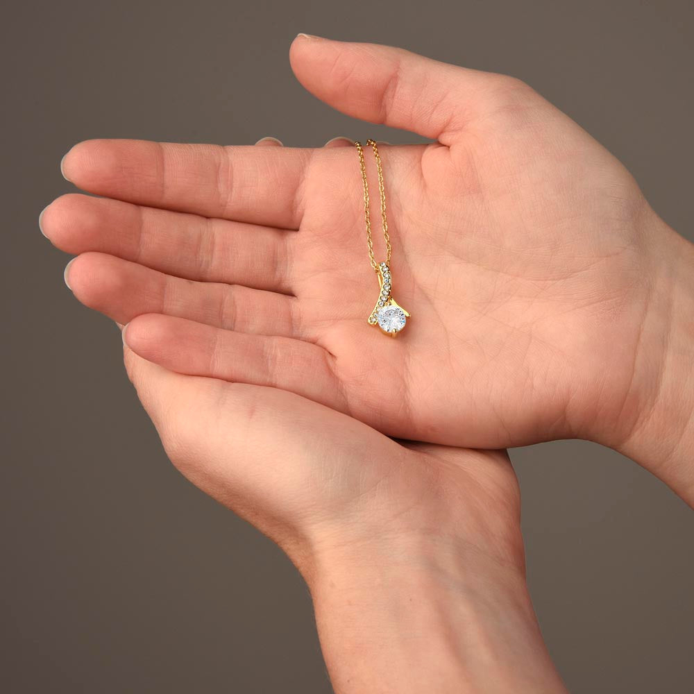 Beautiful Gift Necklace for Daughter from Mom and Dad , Congratulatory Gift for Daughter.