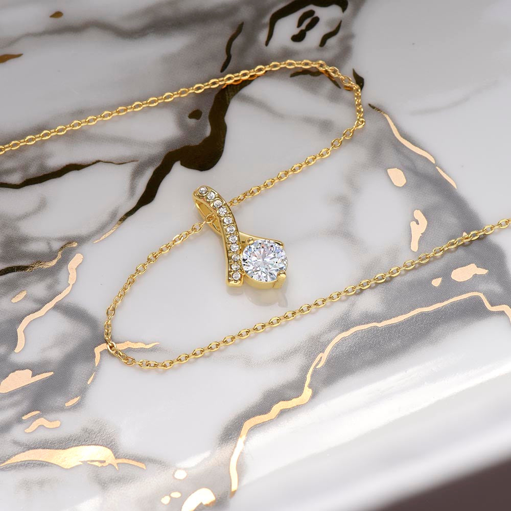 Beautiful Gift Necklace for Daughter from Mom and Dad , Congratulatory Gift for Daughter.