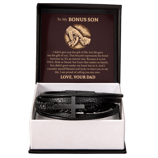 Men's Cross Bracelet For Bonus Son