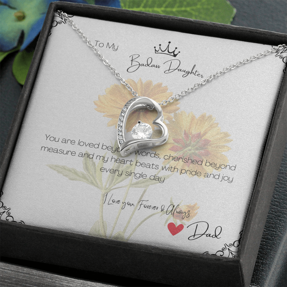Love Necklace Gift for Daughter from Dad
