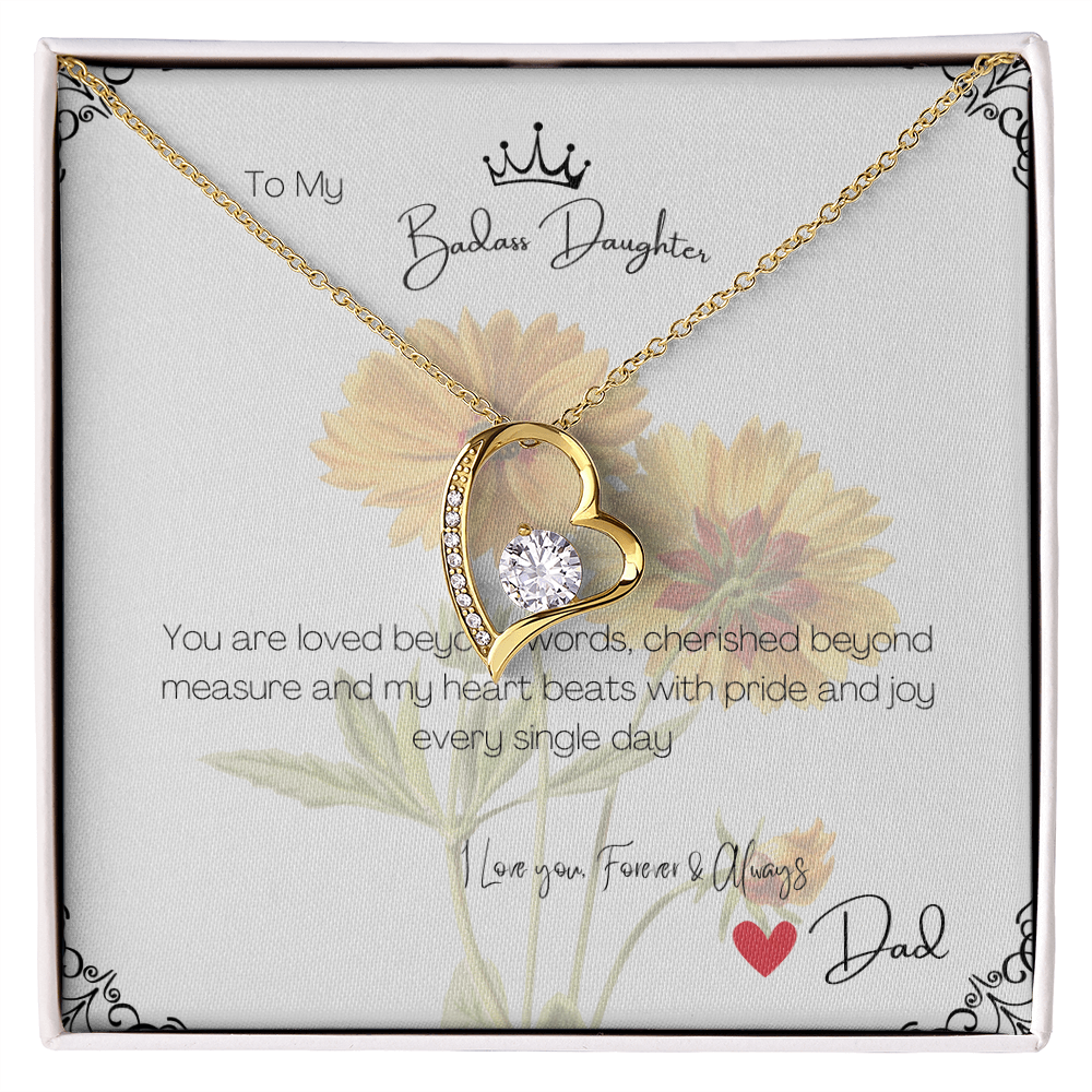 Love Necklace Gift for Daughter from Dad