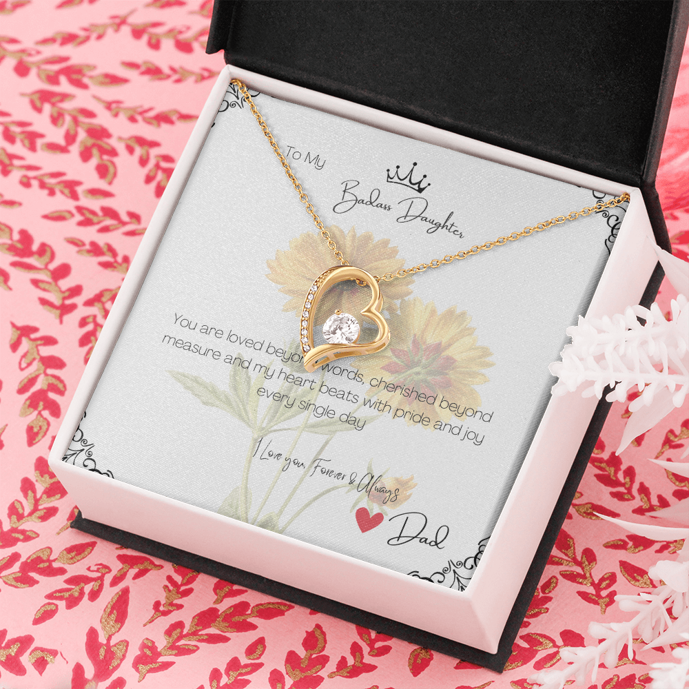 Love Necklace Gift for Daughter from Dad