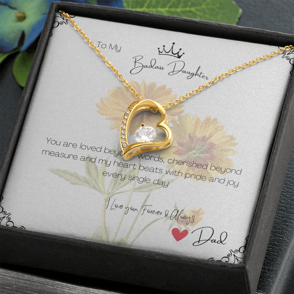 Love Necklace Gift for Daughter from Dad